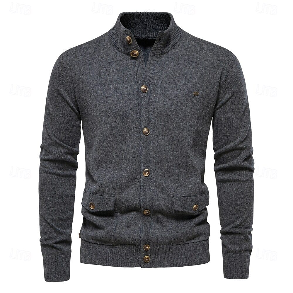 James | Elegant men's jumper with button closure