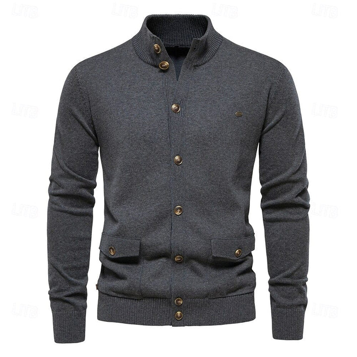 James | Elegant men's jumper with button closure