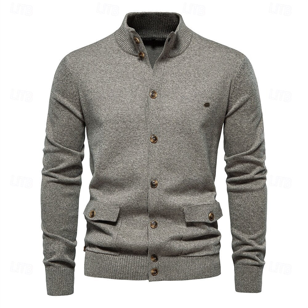 James | Elegant men's jumper with button closure